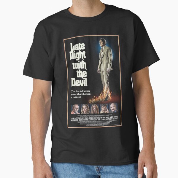 LATE NIGHT WITH THE DEVIL Official Poster - Adult & Kids T-Shirts, Sweatshirts & Hoodies apparel design preview 1