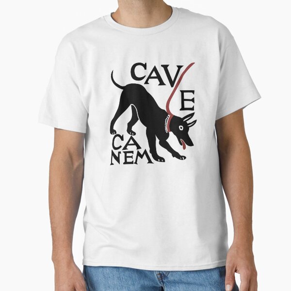 Cave Canem (Beware of dog) 2nd Version - Adult & Kids T-Shirts, Sweatshirts & Hoodies apparel design preview 1