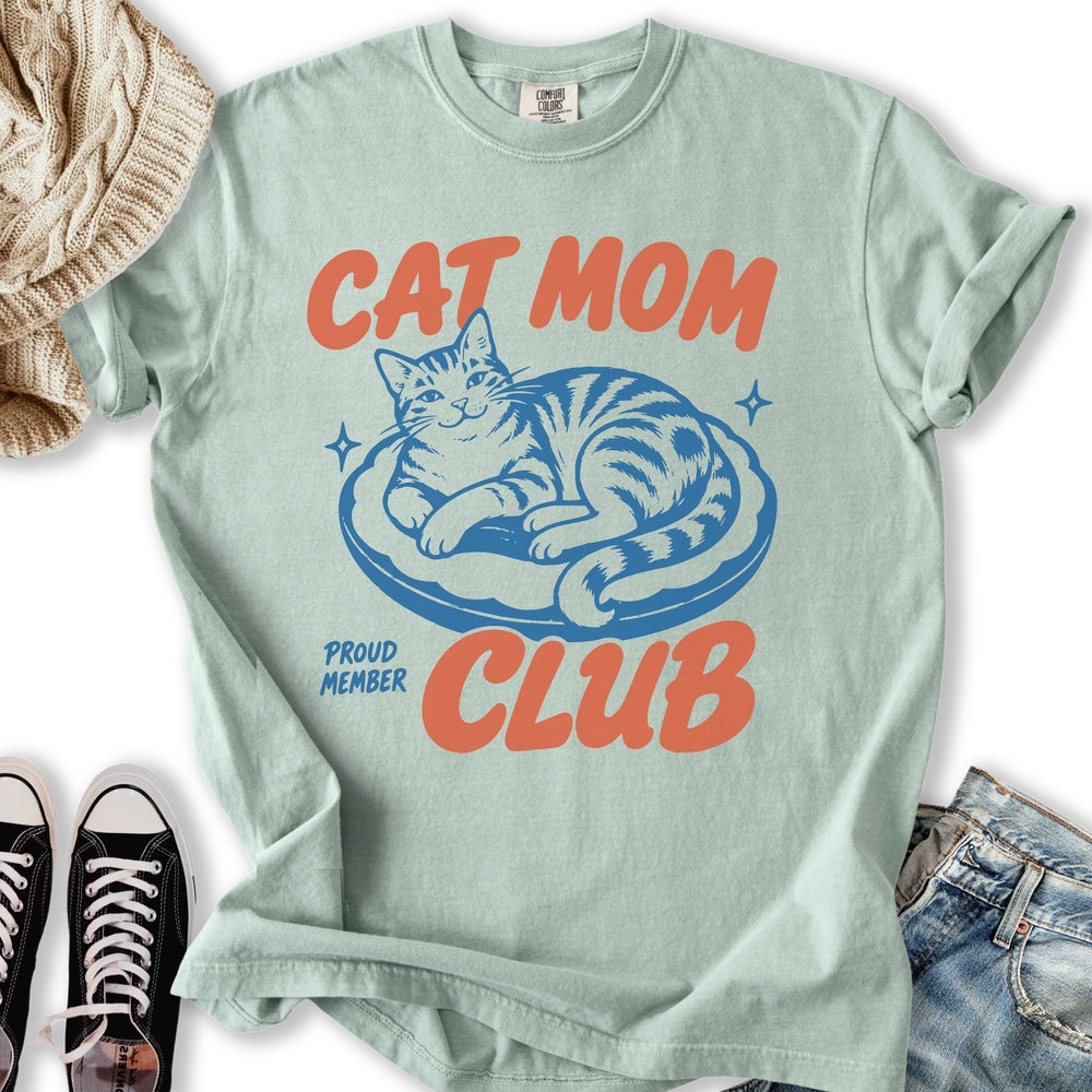 Cat Mom Club Member - Adult & Kids T-Shirts, Sweatshirts & Hoodies apparel design preview 1