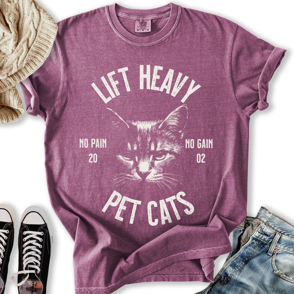 Lift Heavy Pet Cats - Adult & Kids T-Shirts, Sweatshirts & Hoodies apparel design preview 2