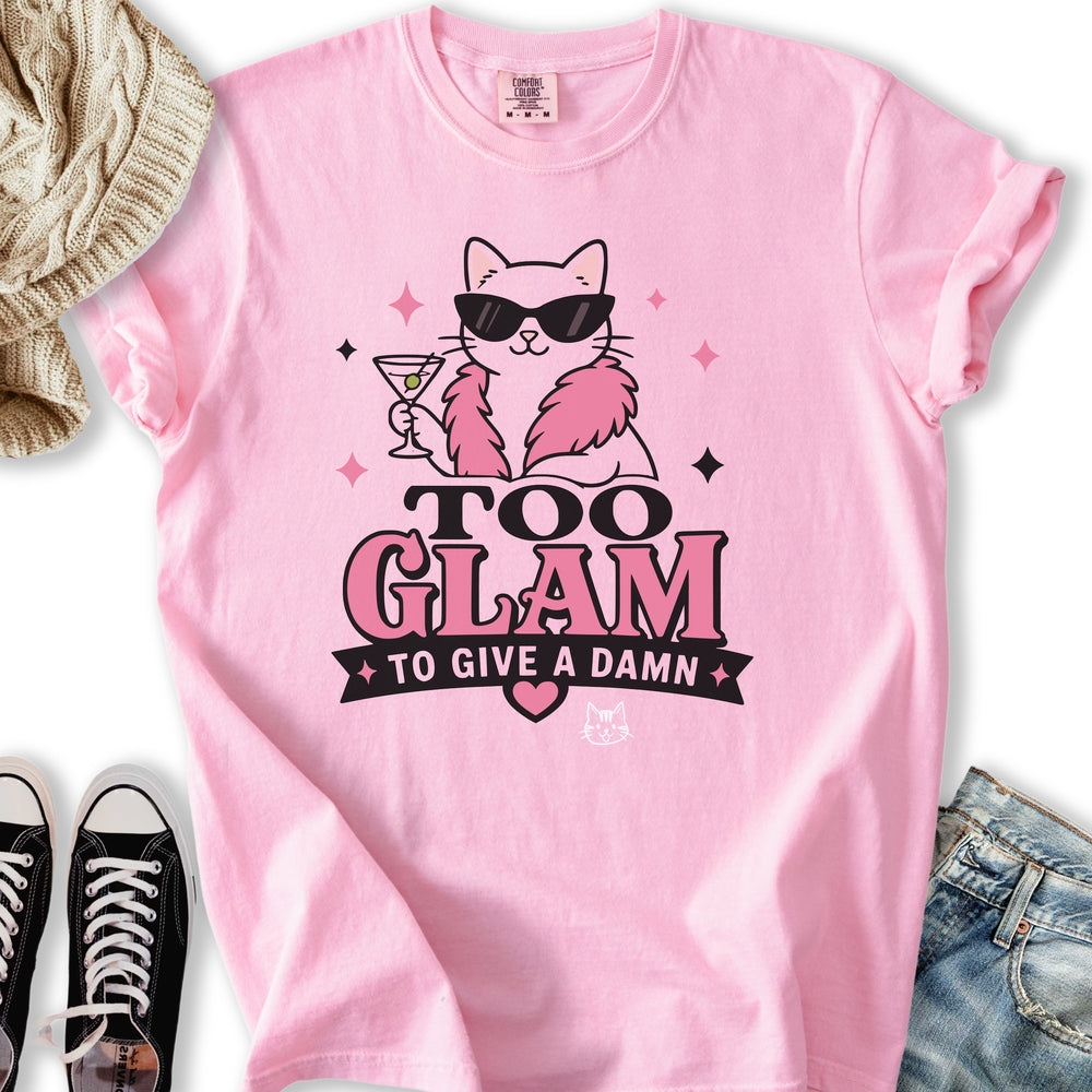 Too Glam Cat - Adult & Kids T-Shirts, Sweatshirts & Hoodies apparel design preview 1
