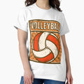 Volleyball Illustration in Retro Vintage Poster Style - Adult & Kids T-Shirts, Sweatshirts & Hoodies apparel design preview 1