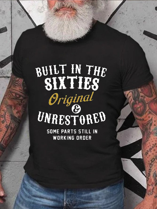 Built In The Sixties Original And Unrestored 60th - Adult & Kids T-Shirts, Sweatshirts & Hoodies apparel design preview 3