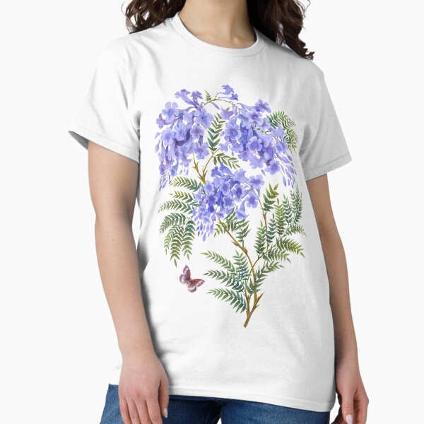 Jacaranda tree with flowers and leaves - Adult & Kids T-Shirts, Sweatshirts & Hoodies apparel design preview 1