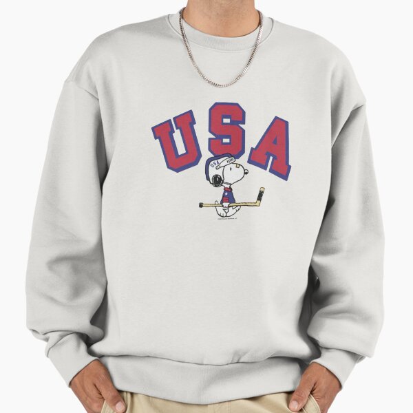 Snoopy USA Ice Hockey Player - Adult & Kids T-Shirts, Sweatshirts & Hoodies apparel design preview 1