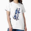 Blue line bloodhound - Adult & Kids T-Shirts, Sweatshirts & Hoodies apparel design preview 1
