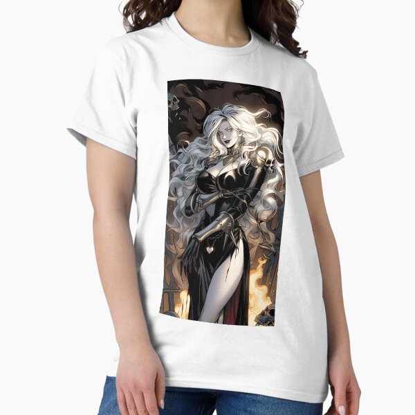 Lady Death Comic Book Style Goddess - Adult & Kids T-Shirts, Sweatshirts & Hoodies apparel design preview 1