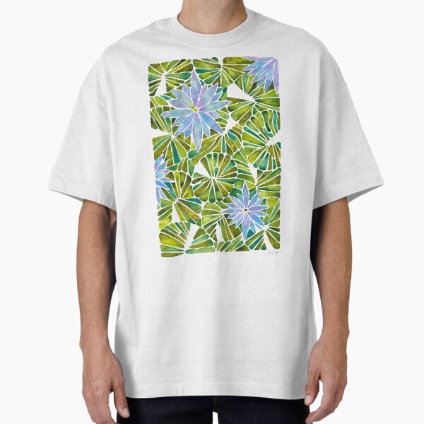 Water Lilies Lavender Green Palette - Adult & Kids T-Shirts, Sweatshirts & Hoodies apparel design preview 1