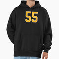 Yellow Number 55 lucky sports jersey fifty five - Adult & Kids T-Shirts, Sweatshirts & Hoodies apparel design preview 1