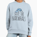 Save the Narwhals - Adult & Kids T-Shirts, Sweatshirts & Hoodies apparel design preview 1
