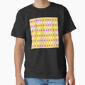 White Rounded Squares and Magenta Octagons on Yellow - Adult & Kids T-Shirts, Sweatshirts & Hoodies apparel design preview 1