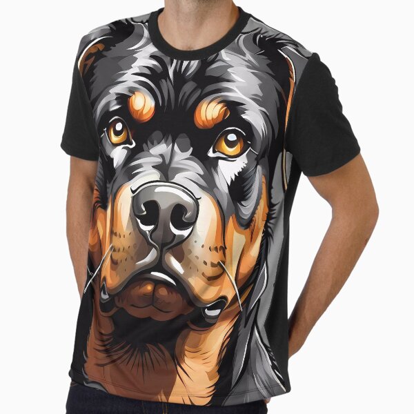Rottweiler dog head Graphic - Adult & Kids T-Shirts, Sweatshirts & Hoodies apparel design preview 1