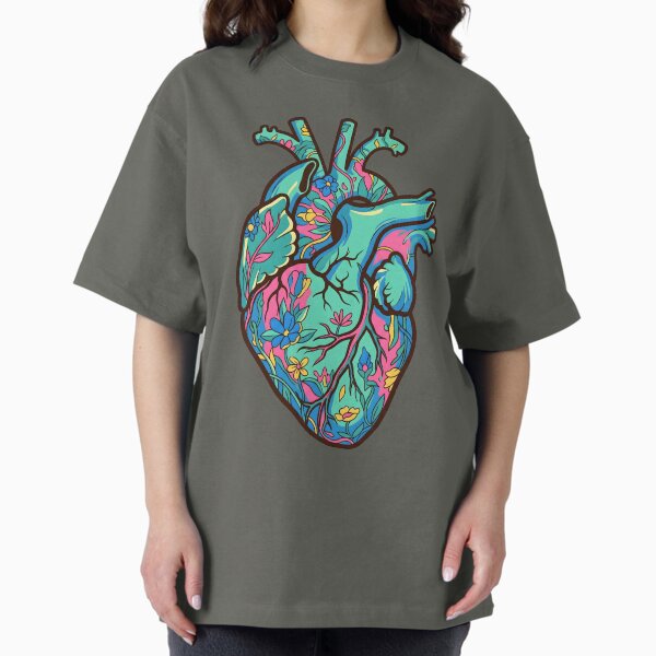 Floral Anatomical Heart - Adult & Kids T-Shirts, Sweatshirts & Hoodies apparel design preview 1