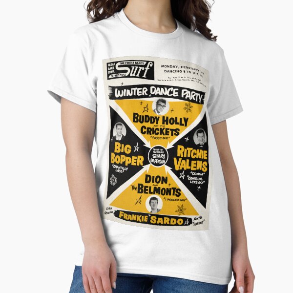 Buddy Holly Winter Dance Party Feb 3rd 1959 The Day - Adult & Kids T-Shirts, Sweatshirts & Hoodies apparel design preview 1