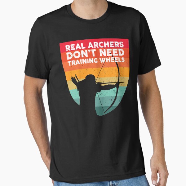 Traditional Archery Real Archers Dont Need Training - Adult & Kids T-Shirts, Sweatshirts & Hoodies apparel design preview 1