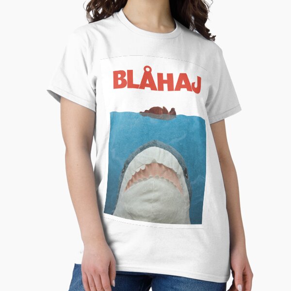 Blahaj Jaws Poster - Adult & Kids T-Shirts, Sweatshirts & Hoodies apparel design preview 1