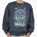 Books are the best weapons - Adult & Kids T-Shirts, Sweatshirts & Hoodies apparel design preview 1