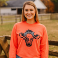 Girlie Girl Originals Preppy Leopard Bandana Cow - Adult & Kids T-Shirts, Sweatshirts & Hoodies apparel design preview 1