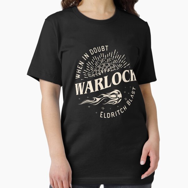 Warlock When In Doubt Eldritch Blast Tabletop RPG - Adult & Kids T-Shirts, Sweatshirts & Hoodies apparel design preview 1