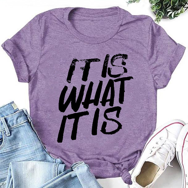 It Is What Print Women Slogan - Adult & Kids T-Shirts, Sweatshirts & Hoodies apparel design preview 1