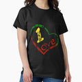 Reggae Heart One Love Rasta Music Jamaica Art - Adult & Kids T-Shirts, Sweatshirts & Hoodies apparel design preview 1
