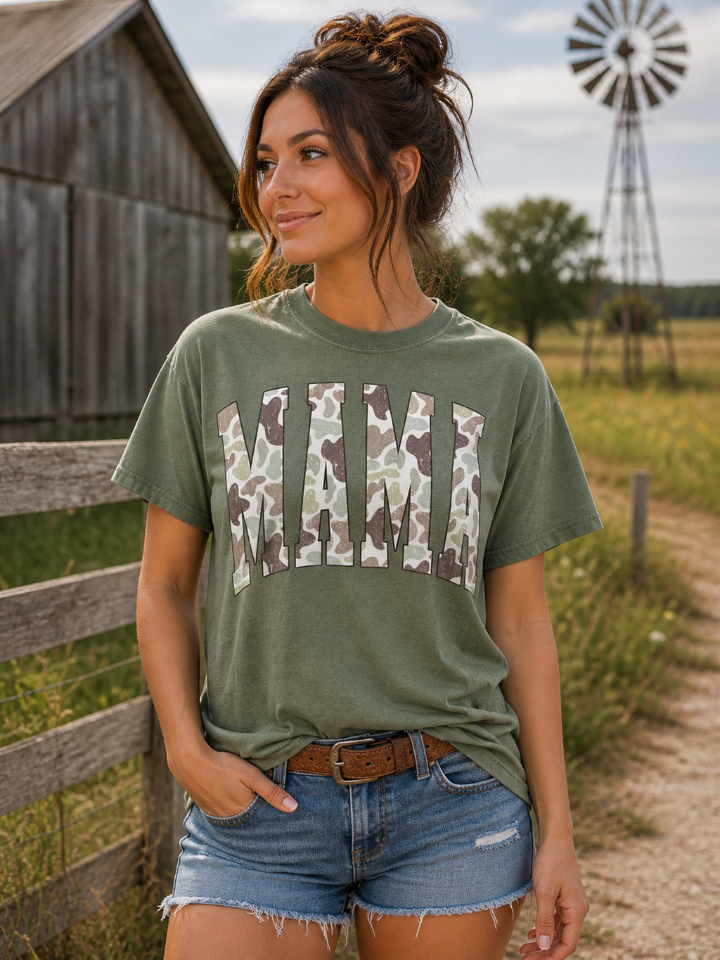 Southern Chics Camo Mama Soft - Adult & Kids T-Shirts, Sweatshirts & Hoodies apparel design preview 1