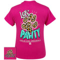 Girlie Girl Originals Lets Pawty Leopard - Adult & Kids T-Shirts, Sweatshirts & Hoodies apparel design preview 1