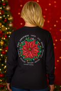 Southern Couture Classic Christmas Poinsettia Holiday - Adult & Kids T-Shirts, Sweatshirts & Hoodies apparel design preview 1