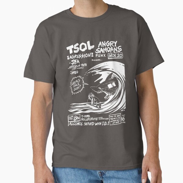 Old 1982 L.A. punk show poster TSOL Angry Samoans - Adult & Kids T-Shirts, Sweatshirts & Hoodies apparel design preview 1