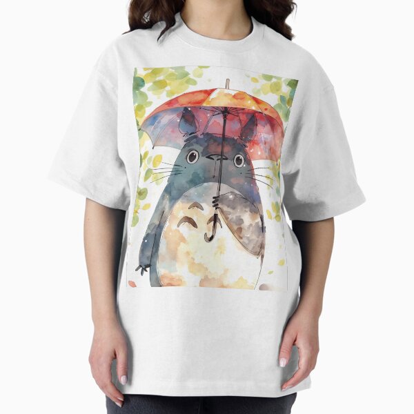 Totoro with umbrella - Adult & Kids T-Shirts, Sweatshirts & Hoodies apparel design preview 1
