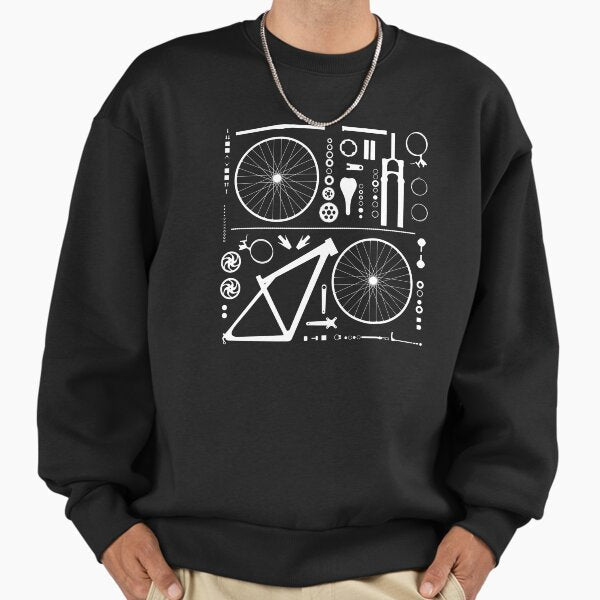 Mountain Bike In Pieces - Adult & Kids T-Shirts, Sweatshirts & Hoodies apparel design preview 1