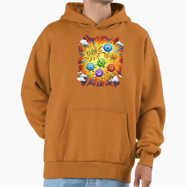 Awsome cartoon yarn explosion knitting knitter - Adult & Kids T-Shirts, Sweatshirts & Hoodies apparel design preview 1
