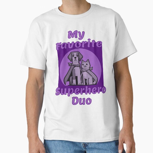 Dog Cat Superhero - Adult & Kids T-Shirts, Sweatshirts & Hoodies apparel design preview 1