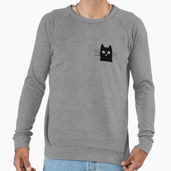 Black Cat Face Lightweight - Adult & Kids T-Shirts, Sweatshirts & Hoodies apparel design preview 1