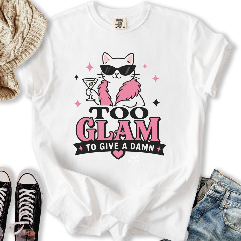 Too Glam Cat - Adult & Kids T-Shirts, Sweatshirts & Hoodies apparel design preview 2