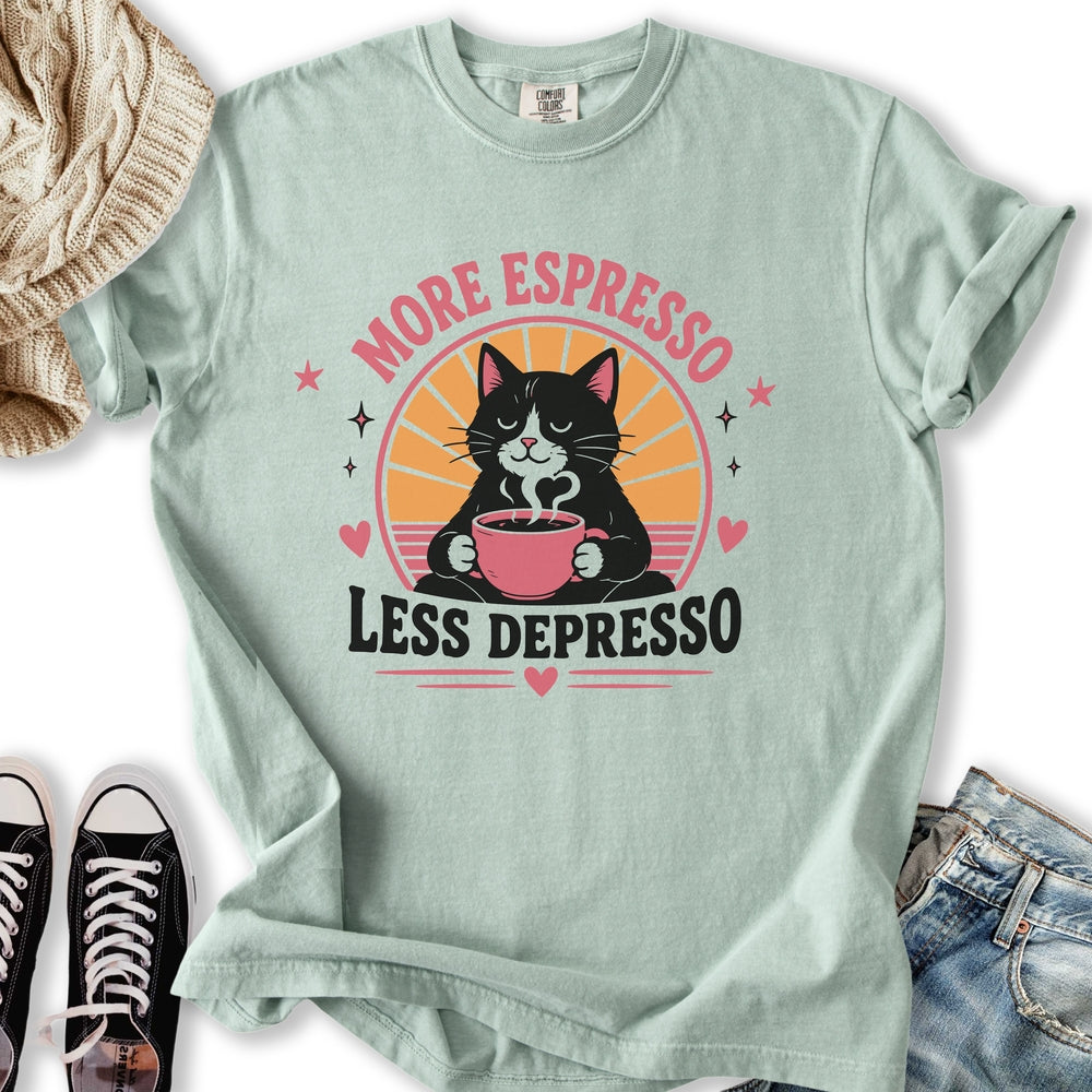 More Espresso Black Cat - Adult & Kids T-Shirts, Sweatshirts & Hoodies apparel design preview 1