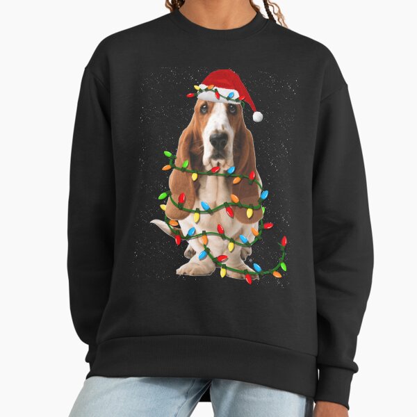 Basset Hound Christmas Dog - Adult & Kids T-Shirts, Sweatshirts & Hoodies apparel design preview 1