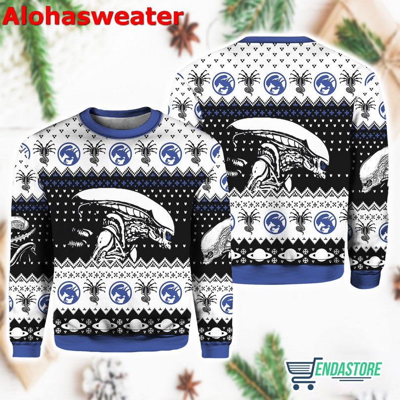 Alien Movie Xenomorph Ugly Christmas Sweater product image 3