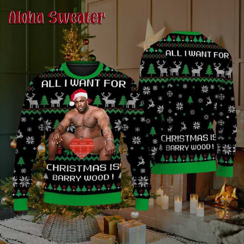Big Package Barry Wood Meme Ugly Christmas Sweater product image 5