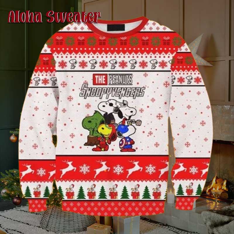 Singing Snoopy And Friend Ugly Christmas Sweater product image 5