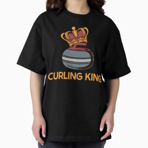 Curling King Full Color - Adult & Kids T-Shirts, Sweatshirts & Hoodies apparel design preview 1