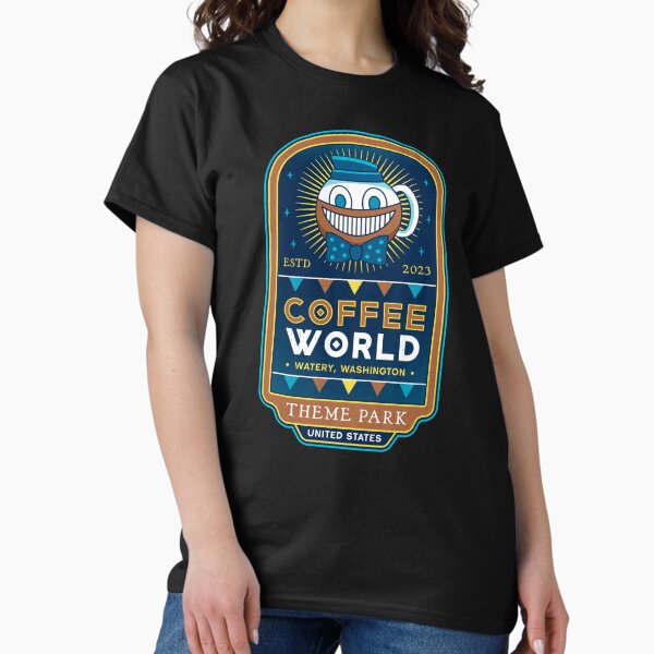 Watery Coffee World - Adult & Kids T-Shirts, Sweatshirts & Hoodies apparel design preview 1