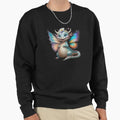 Smiling fantasy cute dragon with butterfly wings, - Adult & Kids T-Shirts, Sweatshirts & Hoodies apparel design preview 1