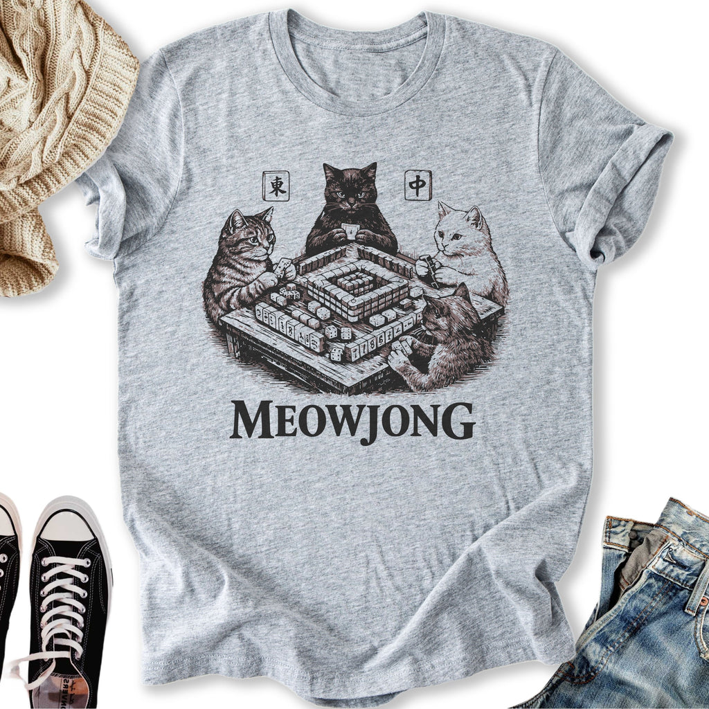 Meowjong - Adult & Kids T-Shirts, Sweatshirts & Hoodies apparel design preview 2