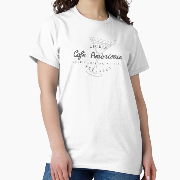 Casablanca Rick's Cafe Americain - Adult & Kids T-Shirts, Sweatshirts & Hoodies apparel design preview 1