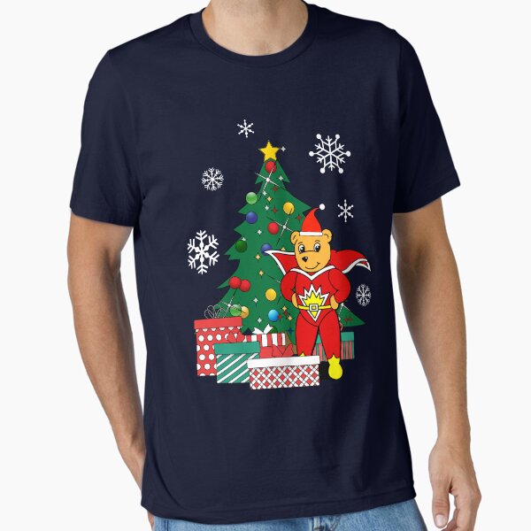 SuperTed Around The Christmas Tree - Adult & Kids T-Shirts, Sweatshirts & Hoodies apparel design preview 1