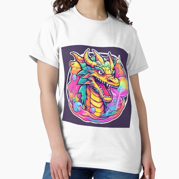Dragon Colorful neon - Adult & Kids T-Shirts, Sweatshirts & Hoodies apparel design preview 1