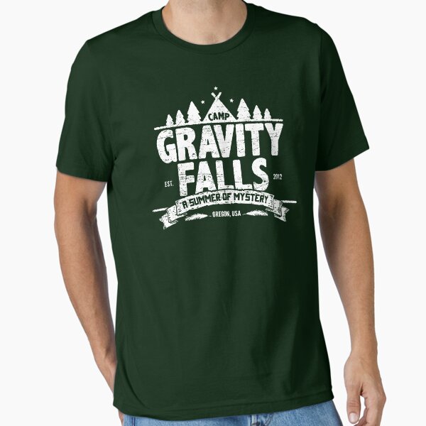 Camp Gravity Falls (worn look) - Adult & Kids T-Shirts, Sweatshirts & Hoodies apparel design preview 1