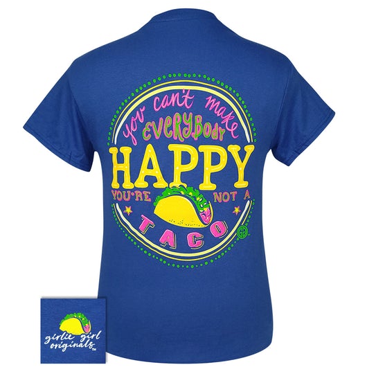 Girlie Girl Originals Happy Taco - Adult & Kids T-Shirts, Sweatshirts & Hoodies apparel design preview 2