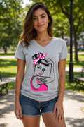 Southern Chics Breast Cancer Pink Ribbon Canvas - Adult & Kids T-Shirts, Sweatshirts & Hoodies apparel design preview 1